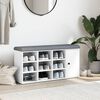 vidaXL Schuhbank Wei&szlig; 102x32x50 cm Holzwerkstoff
