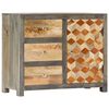 vidaXL Beistellschrank Grau 75 x 30 x 60 cm Massivholz Mango