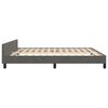 vidaXL Bettgestell ohne Matratze Dunkelgrau 160x200 cm Samt