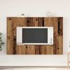 vidaXL TV-Schrankset Wandmontiert 8 pcs Altholz Holzwerkstoff