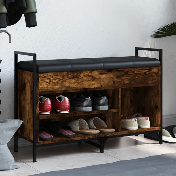 vidaXL Schuhbank R&auml;uchereiche 85,5x32x57,5 cm Holzwerkstoff