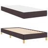 vidaXL Boxspringbett mit Matratze Dunkelbraun 90 x 190 cm Stoff