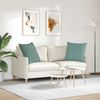 vidaXL Sofakissen 2 St&uuml;ck Meergr&uuml;n 60 x 60 cm Cordstoff