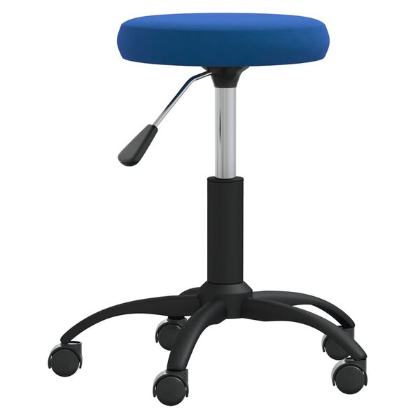 vidaXL B&uuml;rostuhl Drehbar Blau Samt