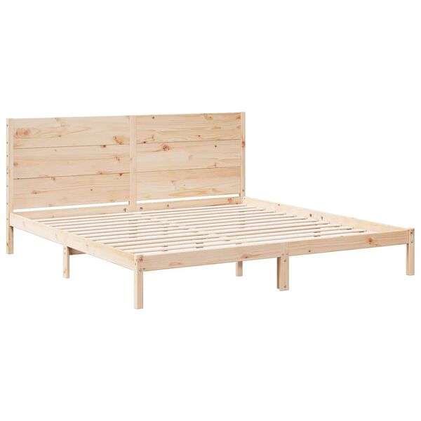 vidaXL Massivholzbett Extra Lang ohne Matratze 200x210 cm