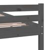 vidaXL Massivholzbett Grau 150x200 cm