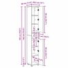 vidaXL Badezimmerschrank mit Regal Graues Sonoma 30,5 x 30 x 195 cm