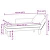 vidaXL Chaiselongue mit Kissen Hellgelb Cordstoff