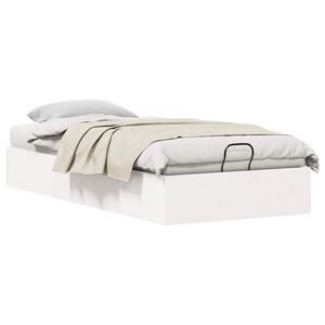 vidaXL Ottoman Bettgestell mit Stauraum Wei&szlig; 80 x 200 cm