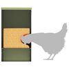 vidaXL H&uuml;hnerf&uuml;tterer Olive Gr&uuml;n 40,5 x 25 x 38 cm Kaltgewalzter Stahl
