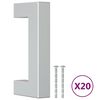 vidaXL M&ouml;belgriffe 20 Stk. Silbern 64 mm Edelstahl