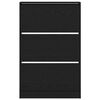 vidaXL Schuhschrank mit Regal Schwarz Eichen-Optik 80 x 21 x 125,5 cm
