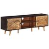 vidaXL TV-Schrank 140x30x46 cm Rohes Mangoholz und Massivholz Akazie