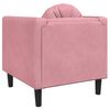 vidaXL Sessel mit Kissen Rosa Samt