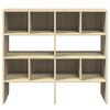 vidaXL Schuhregale 2 Stk. Stapelbar Sonoma-Eiche 89,5x30x40 cm