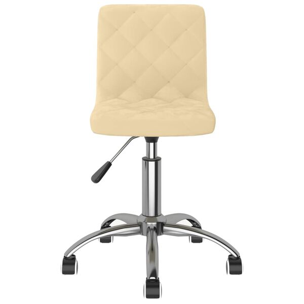 vidaXL Esszimmerst&uuml;hle 4 Stk. Drehbar Creme Samt