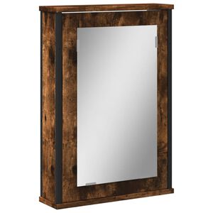 vidaXL Bad-Spiegelschrank R&auml;uchereiche 42x12x60 cm Holzwerkstoff