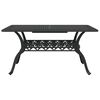 vidaXL Gartentisch Schwarz 150x90x72 cm Aluminiumguss