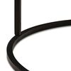 vidaXL Nesting-Couchtische 2 pcs Schwarz Massivholz Mango und Stahl