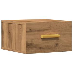vidaXL Wand-Nachttisch Artisan-Eiche 35x35x20 cm
