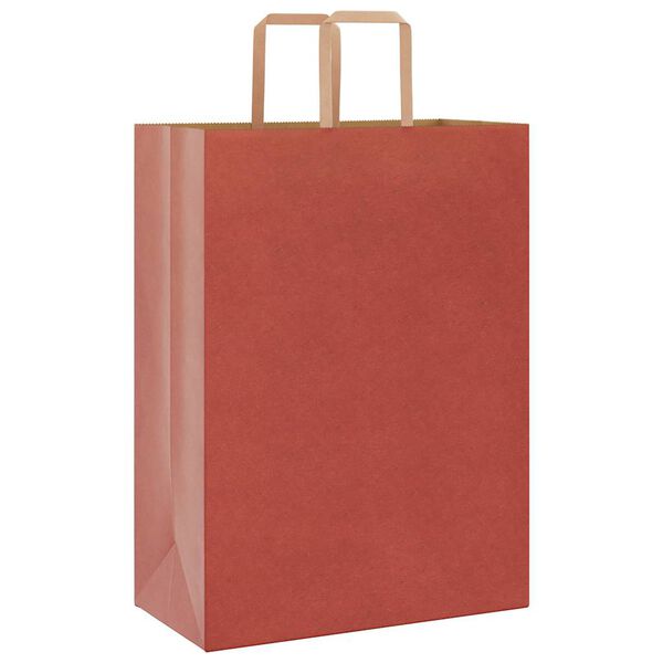 vidaXL Papiertragetaschen 50 Stk. mit Henkeln Rot 32x17x44 cm