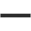 vidaXL Fensterbank Schwarz mit Holzmaserung 60 x 10 x 4,5 cm PVC