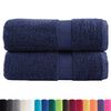 vidaXL Premium G&auml;stet&uuml;cher SOLUND 2 Stk. Marineblau 30x50 cm 600 g/m&sup2;