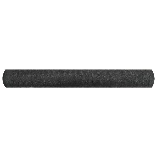 vidaXL Zaunblende Schwarz 1,2x25 m HDPE 150 g/m&sup2;