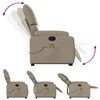 vidaXL Massagesessel mit Aufstehhilfe Cappuccino-Braun Kunstleder