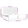 vidaXL Bettgestell ohne Matratze Schwarz 160x200 cm Samt