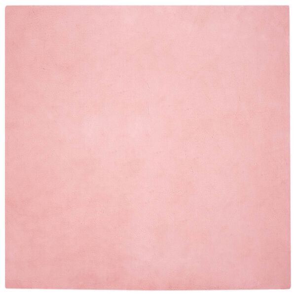 vidaXL Rutschfester Kunstfellteppich Olite Rosa 160 x 160 cm Polyester