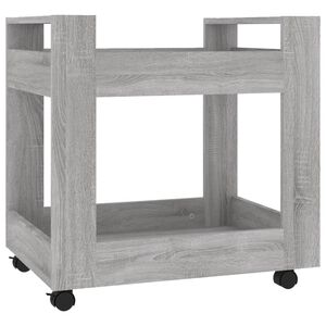 vidaXL B&uuml;rowagen Grau Sonoma 60x45x60 cm Holzwerkstoff