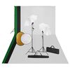 vidaXL Fotostudio-Set mit Leuchten, Hintergrund und Reflektor