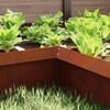 vidaXL Schneckenzaun Rostig 10 x 10 x 25 cm Wetterfeststahl