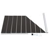 vidaXL Zaunelement WPC 95x(105-180) cm Schwarz