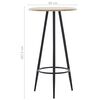 vidaXL 3-tlg. Bar-Set Stoff Dunkelgrau