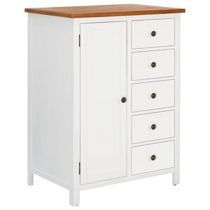 vidaXL Kleiderschrank 76x52x105 cm Eiche Massivholz