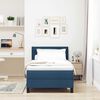vidaXL Boxspringbett mit Matratze mit LED Blau 80 x 200 cm Stoff