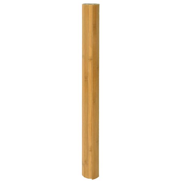 vidaXL Teppich Rechteckig Natur 80x100 cm Bambus