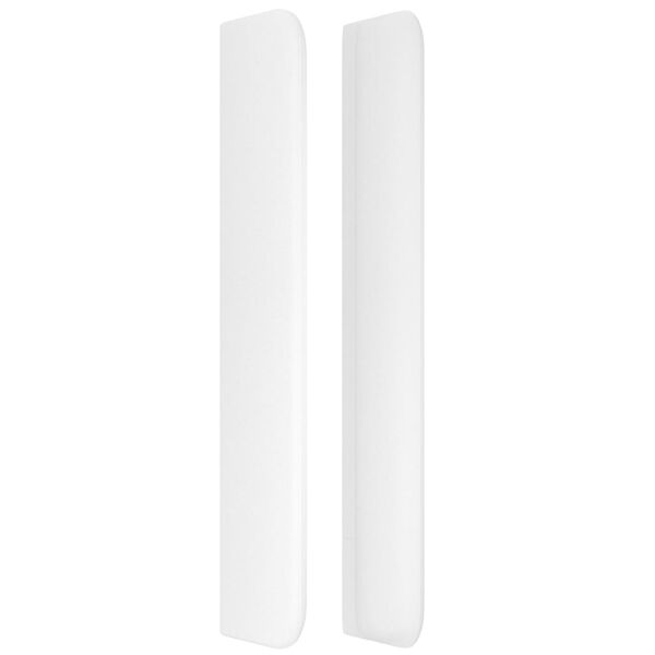 vidaXL Kopfteil mit Ohren Wei&szlig; 203x16x118/128 cm Kunstleder