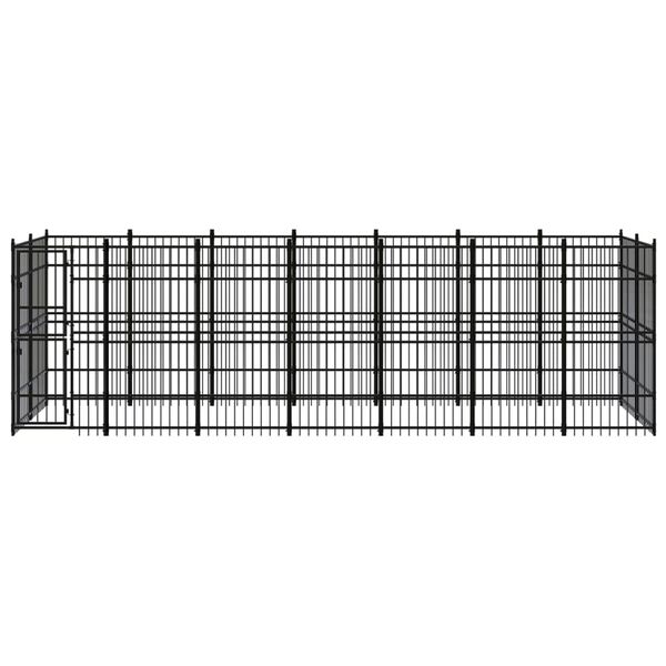 vidaXL Outdoor-Hundezwinger Stahl 12,9 m&sup2;