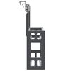 vidaXL Unterschrank-Organizer 34x12x26 cm Aluminium