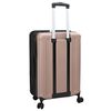 vidaXL Koffer mit Schloss Ros&eacute;gold 43 x 27 x 66 cm ABS Kunststoff