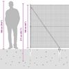 vidaXL Zaunpfosten Gr&uuml;n 10 x 1,6 m (16 x 16 mm Maschenweite)