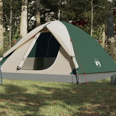 vidaXL Campingzelt 3 Personen Grün Wasserfest