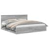 vidaXL Bettrahmen Graues Sonoma 200 x 200 cm Ingenieurs Holz