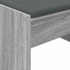 vidaXL Flurbank mit Kissen Graues Sonoma 83 x 38 x 40 cm