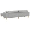vidaXL Sofa mit Kissen 3 pcs Wolkengrau Stoff