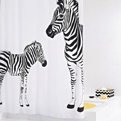 RIDDER Duschvorhang Zebra 180×200 cm