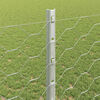 vidaXL Zaun mit Pfosten Silber 1,2 x 100 m Stahl